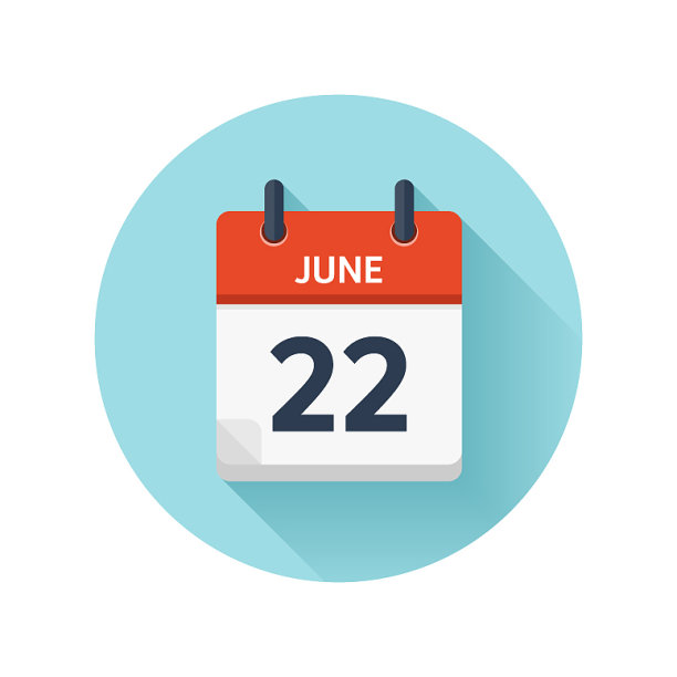 6月22日平日日历图标日期和图片 6月22日平日日历图标日期和图片下载
