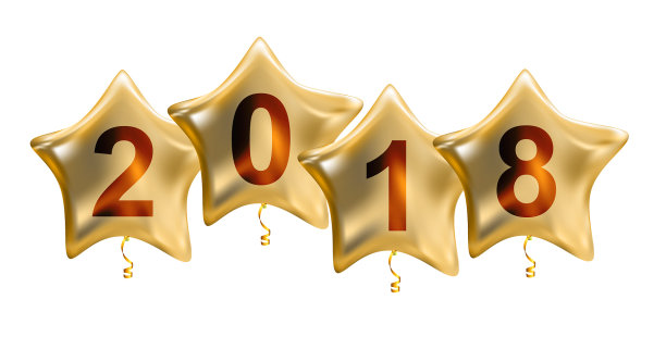 2018年新年彩光氦气球图片 2018年新年彩光氦气球图片下载