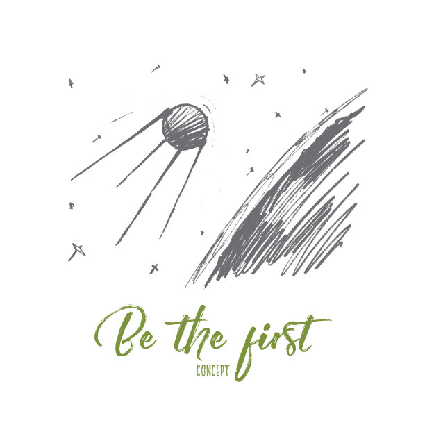 在宇宙中手绘有字母的宇宙飞船图片 在宇宙中手绘有字母的宇宙飞船图片下载