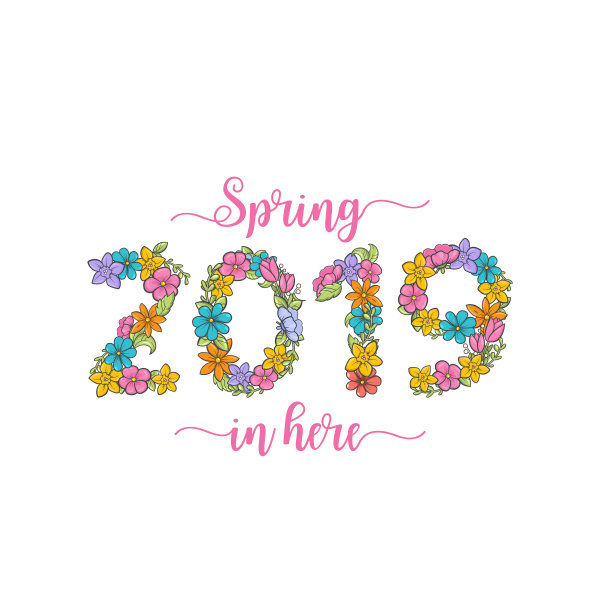 2019年的春天来了,鲜花卡片送上节日祝福图片 2019年的春天来了,鲜花卡片送上节日祝福图片下载