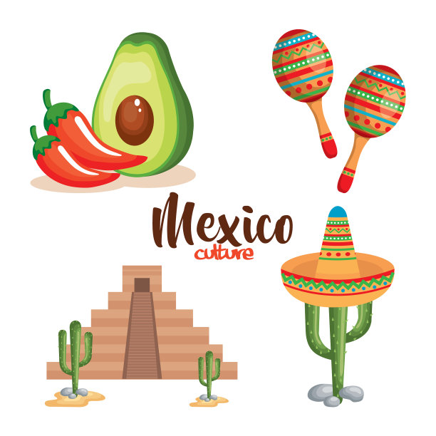 墨西哥文化图标图片 墨西哥文化图标图片下载