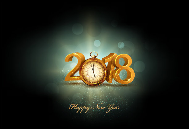 3d黄金数字2018年与一个老图片 3d黄金数字2018年与一个老图片下载
