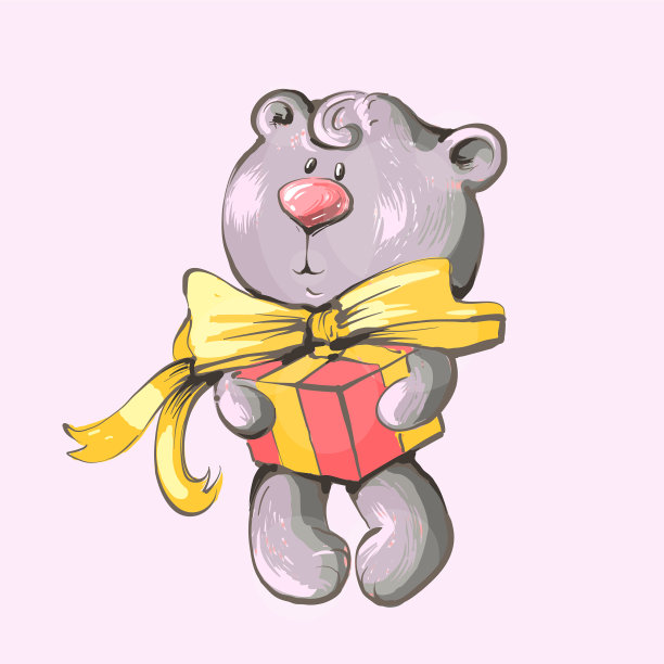 贺卡和可爱的玩具娃娃图片 贺卡和可爱的玩具娃娃图片下载