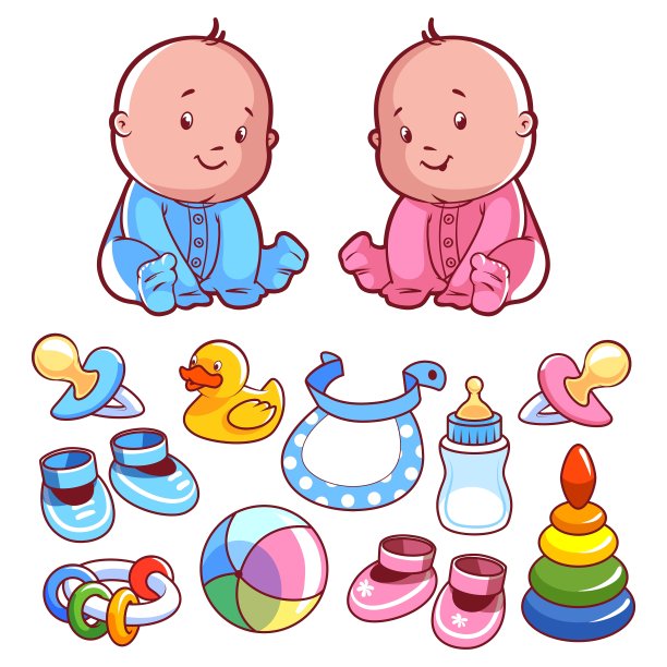 两个小孩,白色的屁股上放着婴儿用品图片 两个小孩,白色的屁股上放着婴儿用品图片下载