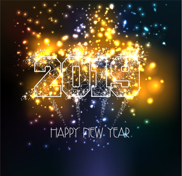 新年快乐2019三角线类型上图片 新年快乐2019三角线类型上图片下载