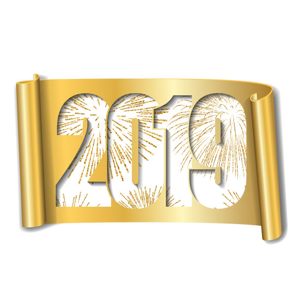 新年贺卡白色号码2019黄金图片 新年贺卡白色号码2019黄金图片下载