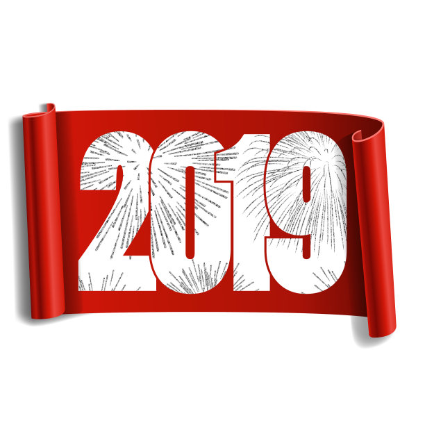 贺年卡白色号码2019银图片 贺年卡白色号码2019银图片下载