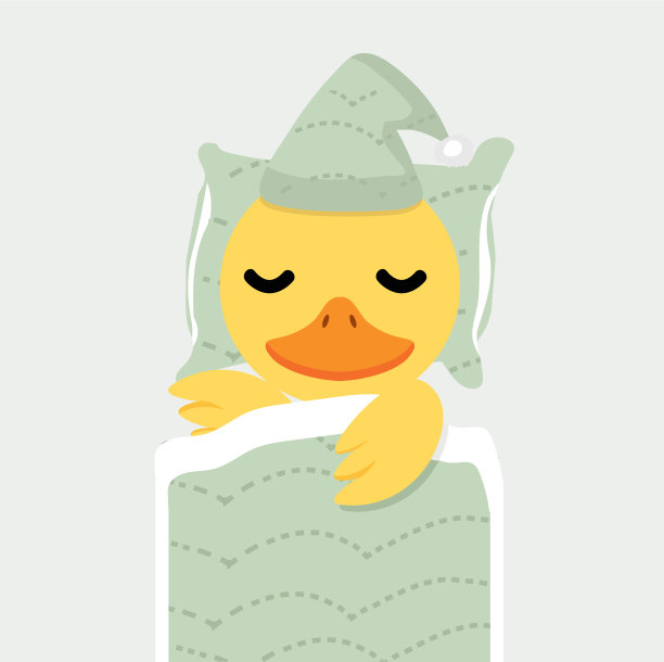 可爱的黄色小鸡睡觉的卡通图片 可爱的黄色小鸡睡觉的卡通图片下载
