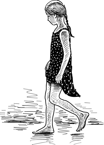 沙滩上的女孩图片 沙滩上的女孩图片下载