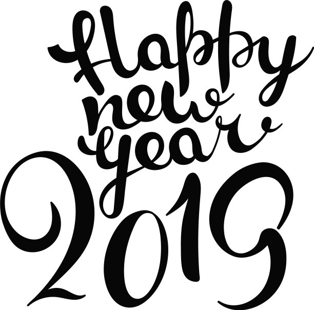 2019年新年祝福字概念孤立上图片 2019年新年祝福字概念孤立上图片下载