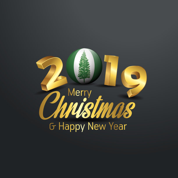 2019年Njorfolk岛国旗圣诞快乐图片 2019年Njorfolk岛国旗圣诞快乐图片下载