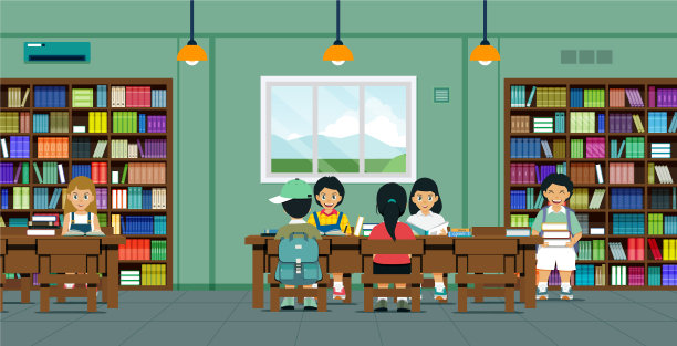 图书馆里的孩子们图片 图书馆里的孩子们图片下载