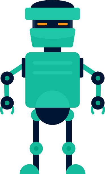 人工机器人图标扁平化风格图片 人工机器人图标扁平化风格图片下载