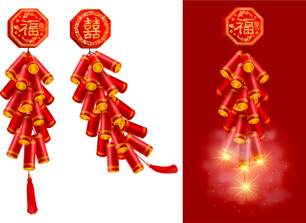 春节放鞭炮图片 春节放鞭炮图片下载