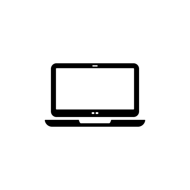 笔记本电脑图标在时尚的平面设计图片 笔记本电脑图标在时尚的平面设计图片下载