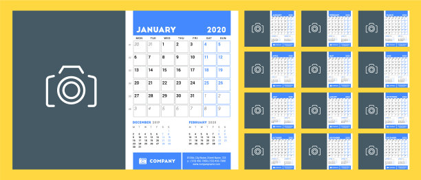 桌面日历计划模板2020年设置图片 桌面日历计划模板2020年设置图片下载