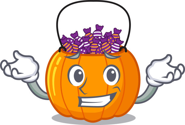 咧嘴笑的糖果桶孤立在吉祥物图片 咧嘴笑的糖果桶孤立在吉祥物图片下载