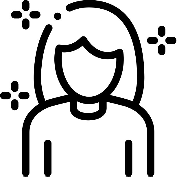 女人个人护理图标轮廓图片 女人个人护理图标轮廓图片下载