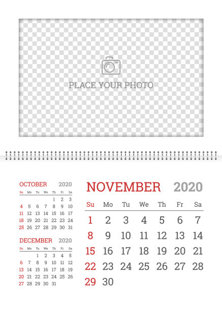 2020年11月的挂历计划器模板图片 2020年11月的挂历计划器模板图片下载