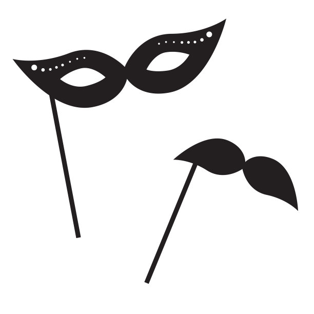 复古胡子和面具图标道具图片 复古胡子和面具图标道具图片下载