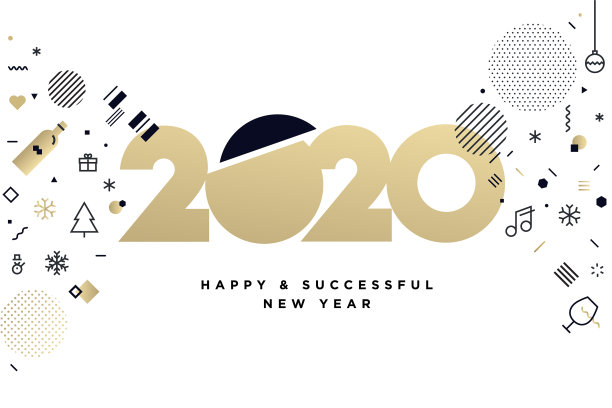 2020年新年贺卡图片 2020年新年贺卡图片下载