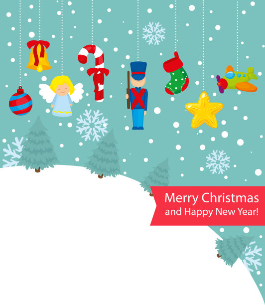 圣诞元素与绳子在明亮的背景图片 圣诞元素与绳子在明亮的背景图片下载