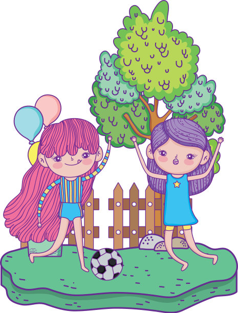 可爱的小女孩在风景里踢足球图片 可爱的小女孩在风景里踢足球图片下载
