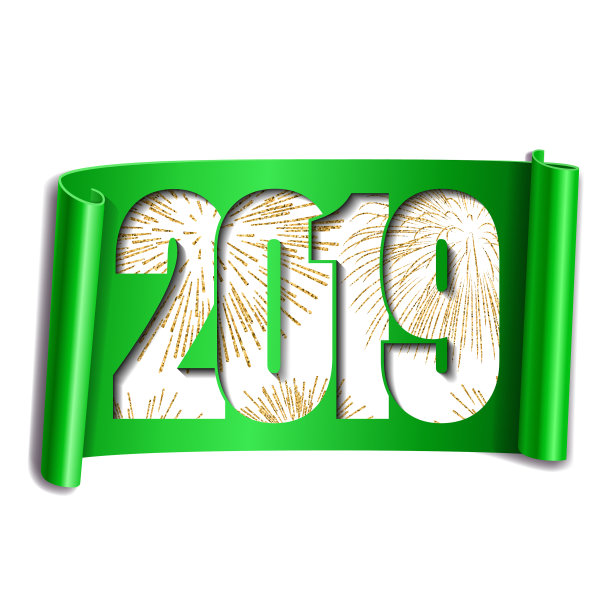 新年贺卡白色号码2019黄金图片 新年贺卡白色号码2019黄金图片下载