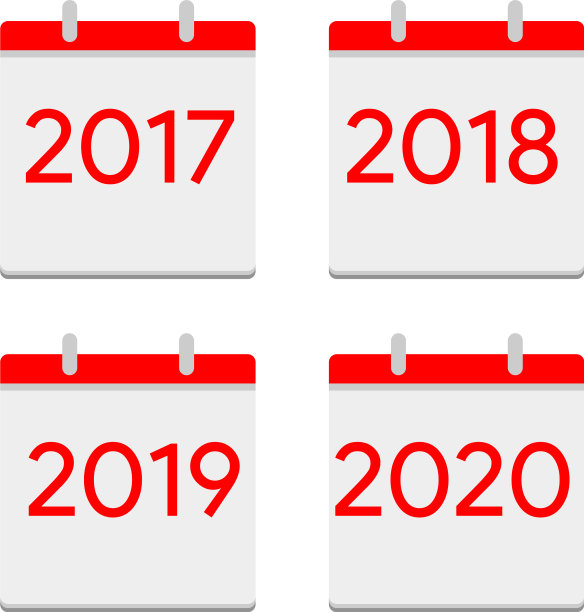 平面设计日历图标2017 2018 2019 2020图片 平面设计日历图标2017 2018 2019 2020图片下载