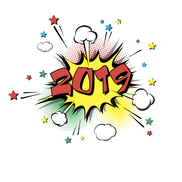 2019年波普艺术新年快乐图片 2019年波普艺术新年快乐图片下载