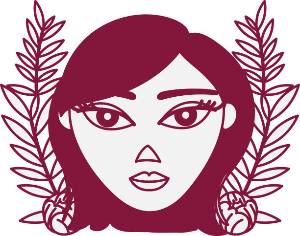 美丽的女人头与花卉装饰图片 美丽的女人头与花卉装饰图片下载