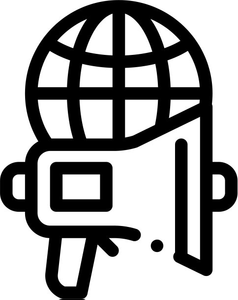 扬声器地球仪图标轮廓图片 扬声器地球仪图标轮廓图片下载