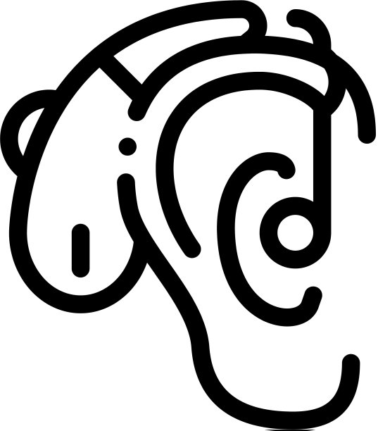 助听器图标轮廓图片 助听器图标轮廓图片下载