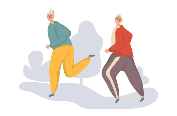 老两口一起跑步锻炼图片 老两口一起跑步锻炼图片下载