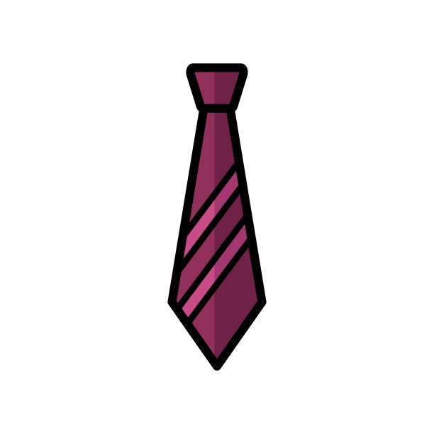 领带图标矢量设计模板图片 领带图标矢量设计模板图片下载