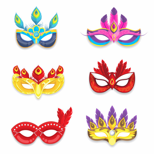 巴西狂欢节面具收藏图片 巴西狂欢节面具收藏图片下载