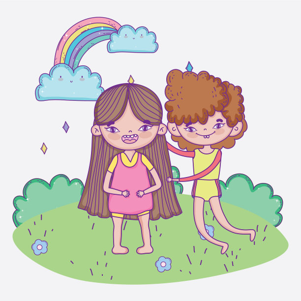 儿童节快乐,微笑的男孩女孩在图片 儿童节快乐,微笑的男孩女孩在图片下载