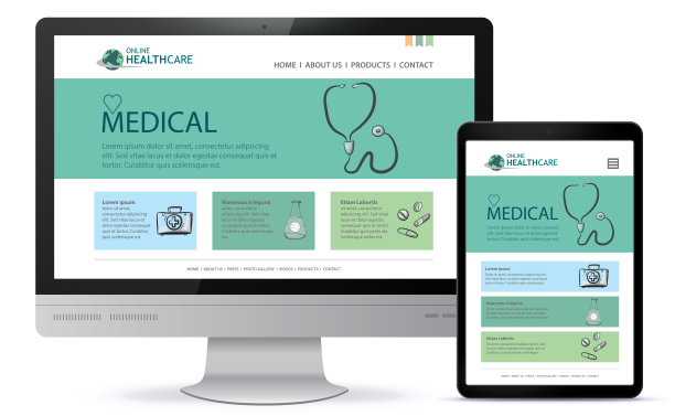 医疗保健和医疗用户界面设计的网站和移动应用程序。图片 医疗保健和医疗用户界面设计的网站和移动应用程序。图片下载