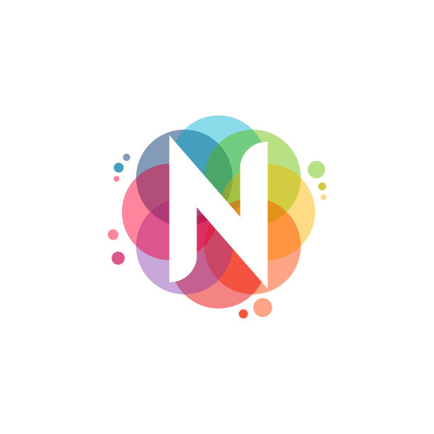 N初始标志设计概念向量,彩色字母N标志设计图片 N初始标志设计概念向量,彩色字母N标志设计图片下载
