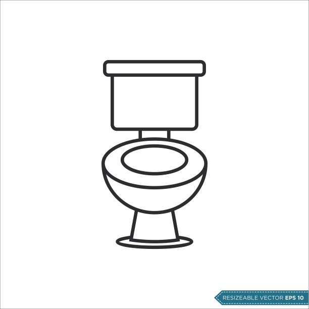 厕所图标矢量模板插图设计图片 厕所图标矢量模板插图设计图片下载