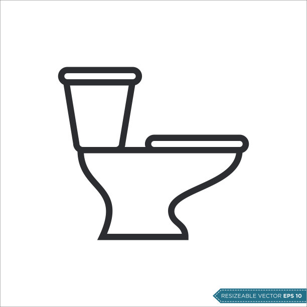 厕所图标矢量模板插图设计图片 厕所图标矢量模板插图设计图片下载