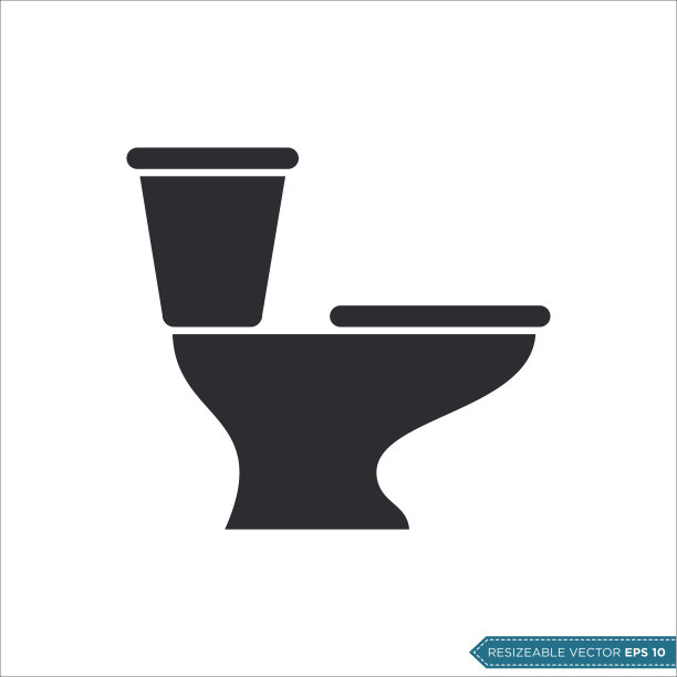 厕所图标矢量模板插图设计图片 厕所图标矢量模板插图设计图片下载