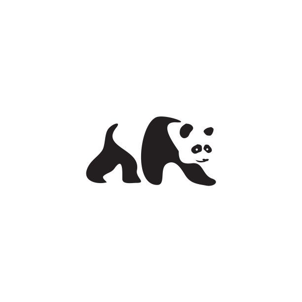 熊猫图标标识设计模板图片 熊猫图标标识设计模板图片下载