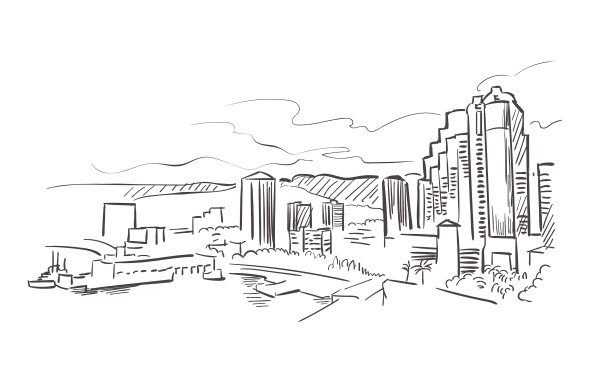 火奴鲁鲁夏威夷素描线美国风景手图片 火奴鲁鲁夏威夷素描线美国风景手图片下载