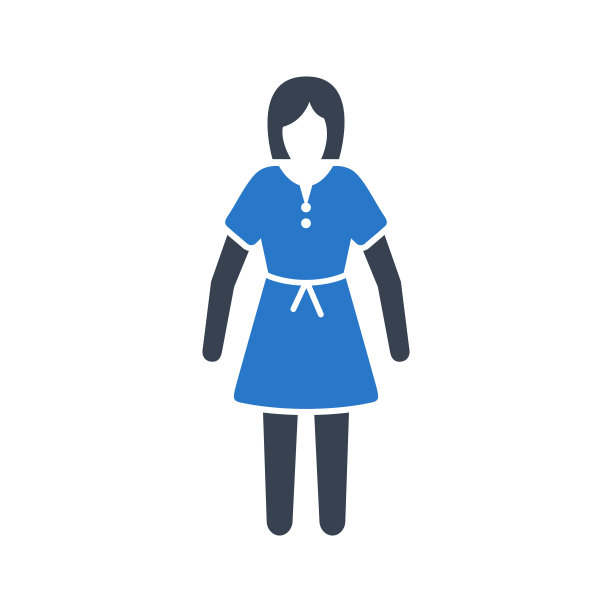 女人穿着矢量图标的衣服图片 女人穿着矢量图标的衣服图片下载