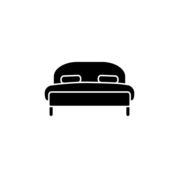 插图向量图形的床图标模板图片 插图向量图形的床图标模板图片下载