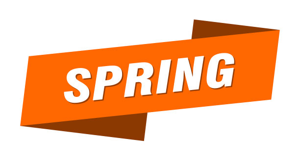 Spring banner模板Spring ribbon标签标识图片 Spring banner模板Spring ribbon标签标识图片下载