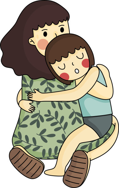 Daughter sleeps inside mommy’s hug.图片 Daughter sleeps inside mommy’s hug.图片下载