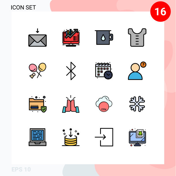 16主题平色填充线条和可编辑图片 16主题平色填充线条和可编辑图片下载