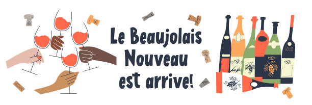 博若莱新酒(Beaujolais Nouveau)已经到了,这句话是用法语写的。矢量插图。图片 博若莱新酒(Beaujolais Nouveau)已经到了,这句话是用法语写的。矢量插图。图片下载